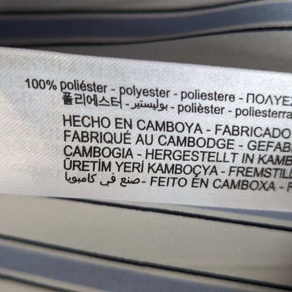 Striped Blue and White Women's Top - Picture 9 of 10